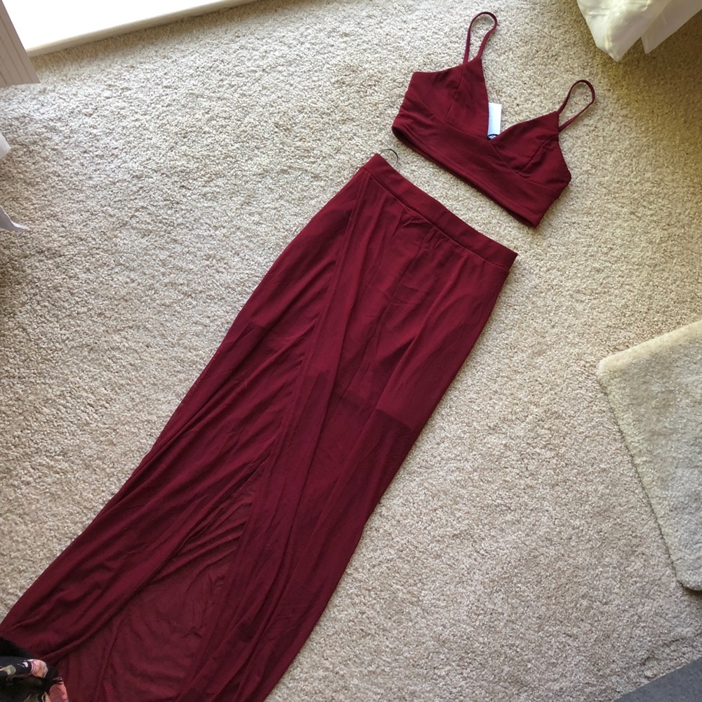 Two piece maxi dress